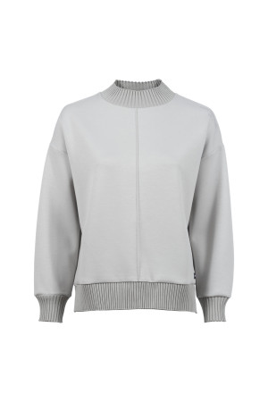 Soquesto Damen Pullover gerade OdaSOQ Grau M/38