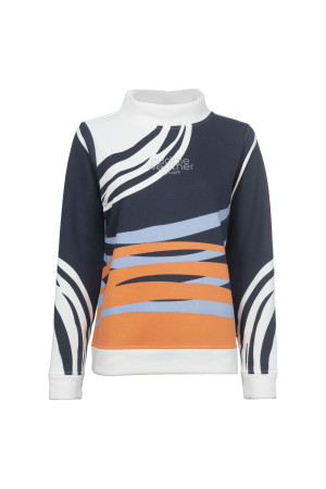 Soquesto Damen Pullover gerade OmniaSOQ Blau XXL/44