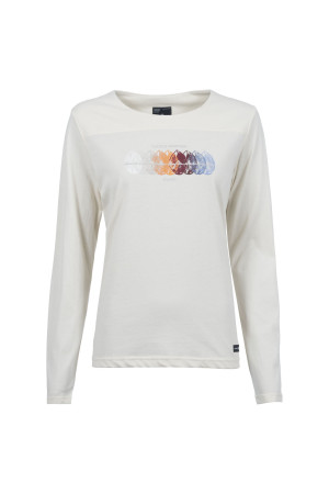 Soquesto Damen Langarmshirt gerade OliaSOQ Beige L/40