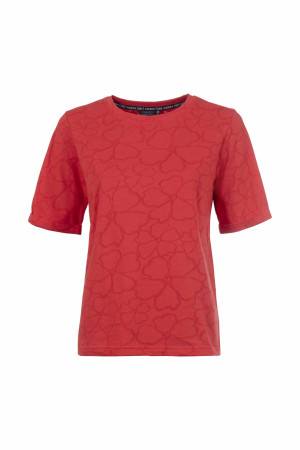 Soquesto Damen T-Shirt tailliert PalitaSOQ Rot L/40