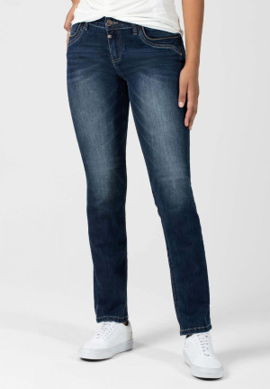 Timezone Damen Jeans gerade Tahlia Blau 33/32