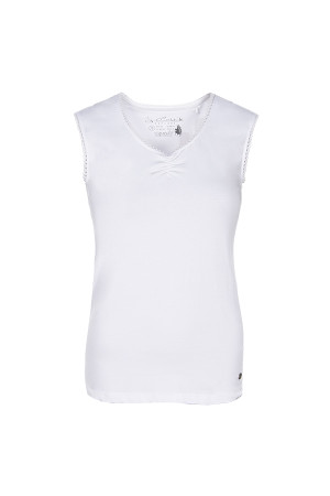 Soquesto Damen Top gerade Weiß XL/42