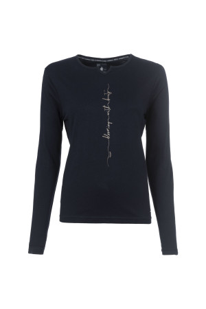 Soquesto Damen Longsleeve gerade OpikaSOQ Dunkelblau L/40