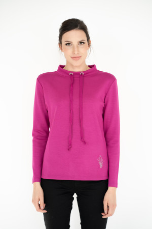 einfach Schön Damen Pullover gerade Romy Pink 36