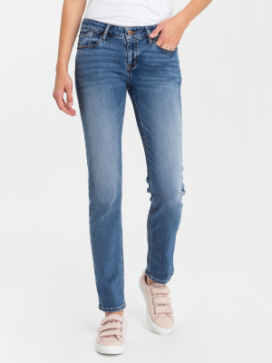 Cross Damen Jeans gerade blue denim W26-L32