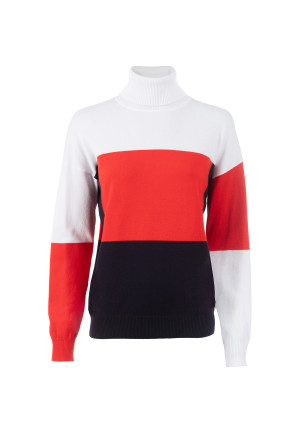 Soquesto Damen Pullover gerade NicolieSOQ Blau S/36