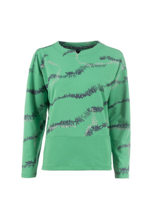 Soquesto Damen Sweatshirt gerade Nissine Grün XL/42