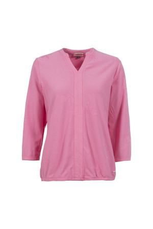 Soquesto Damen 3/4 Arm Shirt bequem & leger PadmaSOQ Rosa L/40
