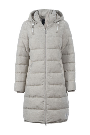 Soquesto Damen Mantel gerade OsiaSOQ Beige 44