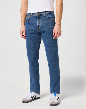 Wrangler Herren Jeans gerade stonewash W33-L34