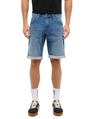 Mustang Herren kurze Hose gerade Chicago Shorts Z Blau 38