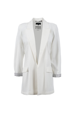 Soquesto Damen Blazer gerade OrtheySOQ offwhite XL/42