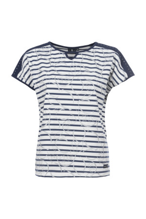 Soquesto Damen T-Shirt gerade PinellaSOQ Blau XS/34