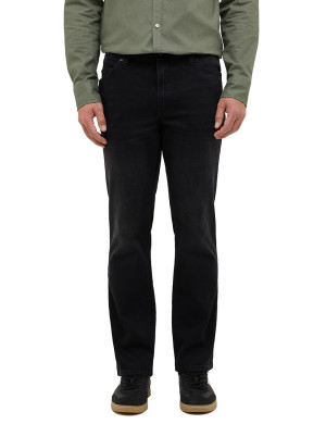 Mustang Herren Jeans gerade Tramper Schwarz W34-L38 extra lang