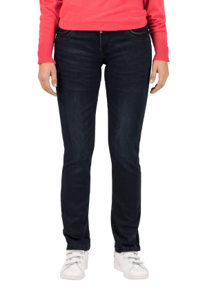 Timezone Damen Jeans gerade dark blue W26-L30