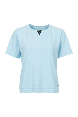 Soquesto Damen T-Shirt gerade PortiaSOQ Blau XL/42