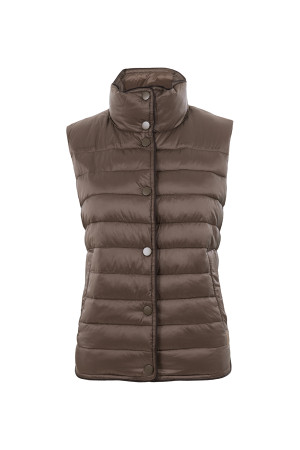 Soquesto Damen Weste gerade Braun 44