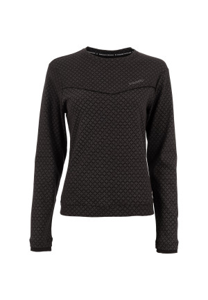 Soquesto Damen Longsleeve gerade PinucciaSOQ Schwarz S/36