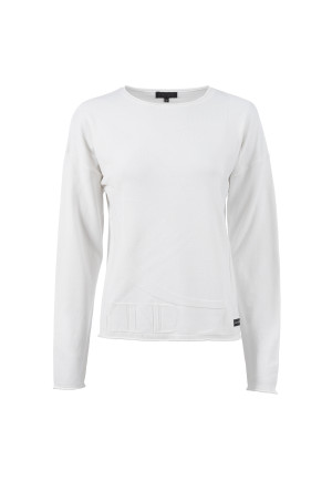 Soquesto Damen Pullover gerade NaikaSOQ Weiß XXL/44