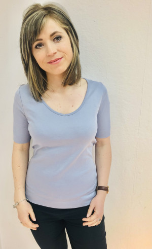 Munich Freedom Damen T-Shirt tailliert hellblau L