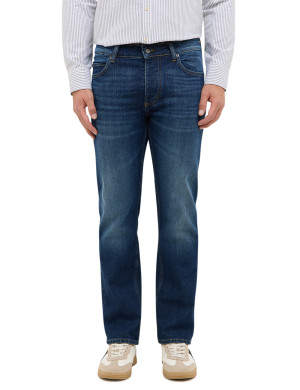 Mustang Herren Jeans gerade Michigan Blau W35-L38 extra lang