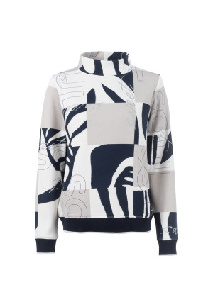 Soquesto Damen Pullover gerade NaluSOQ Weiß XXXL/46
