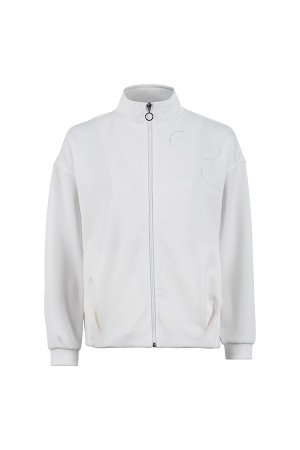 Soquesto Damen Jacke gerade OdetaSOQ Weiß M/38