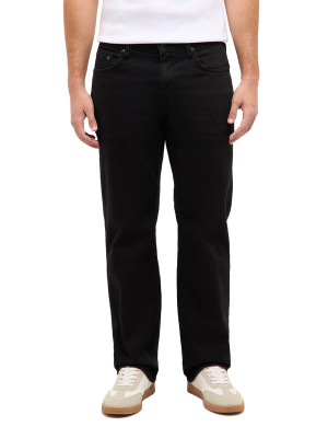 Mustang Herren Jeans gerade Big Sur Schwarz W35-L38 extra lang