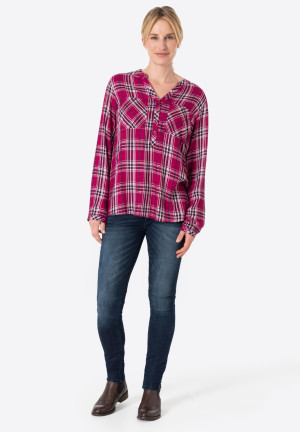 Timezone Damen Jeans eng Sanya Blau W31-L28