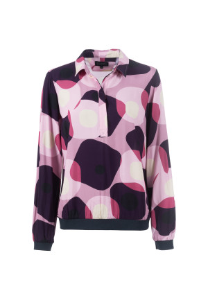 Soquesto Damen Bluse gerade NovelySOQ Rosa 44