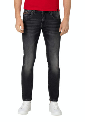 Timezone unisex Jeans zum Beinende enger werdend grau W32-L34