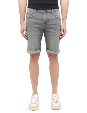 Mustang Herren kurze Hose gerade Chicago Shorts Z Grau 38