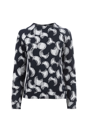 Soquesto Damen Pullover gerade OlfaSOQ Blau S/36