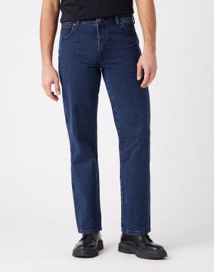 Wrangler Herren Jeans gerade coalblue stone W46-L30