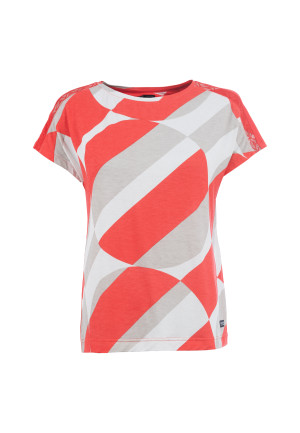 Soquesto Damen T-Shirt gerade OrannaSOQ Rot XS/34