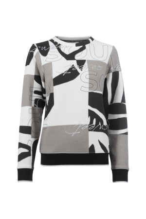 Soquesto Damen Sweatshirt gerade OrgesaSOQ Weiß XXL/44