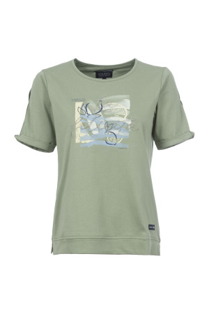 Soquesto Damen T-Shirt gerade PerinasSOQ Grün M/38