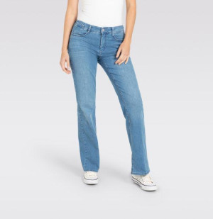 MAC Damen Jeans gerade Laura Hellblau K36-L30