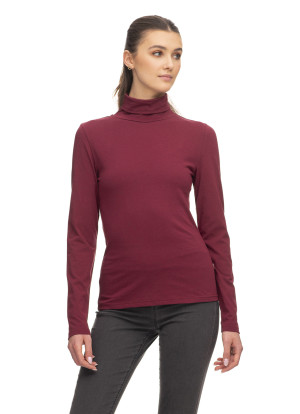 Ragwear Damen Langarmshirt tailliert Marysa Organic Gots Rot L