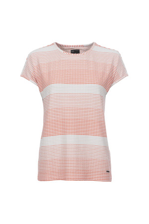 Soquesto Damen T-Shirt gerade PazetteSOQ Beige XS/34