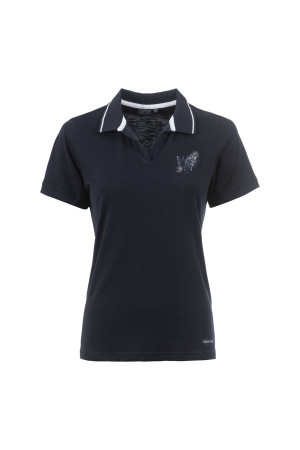 Soquesto Damen T-Shirt gerade OlakemiSOQ Blau XL/42