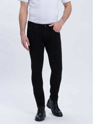 Cross Herren Jeans eng Jimi black W30-L30