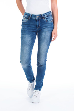 Blue Monkey Damen Jeans eng Laura Blau W31-L30