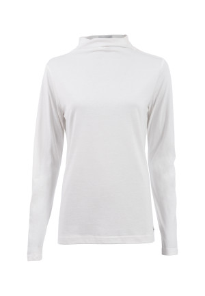 Soquesto Damen Longsleeve tailliert PepitaSOQ Weiß L/40