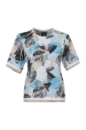 Soquesto Damen T-Shirt gerade PrunellaSOQ Blau XL/42