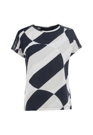 Soquesto Damen T-Shirt gerade OrannaSOQ Blau XXL/44