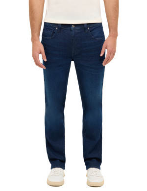 Mustang Herren Jeans gerade Washington Blau W42-L38 extra lang