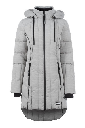 Soquesto Damen Mantel gerade OmaraSOQ Grau 40