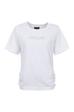 Soquesto Damen T-Shirt gerade PasiphaeSOQ Weiß S/36
