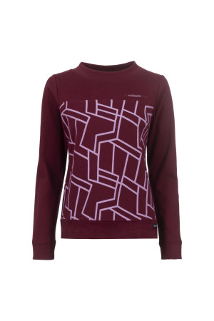 Soquesto Damen Pullover gerade OlcaySOQ Rot M/38
